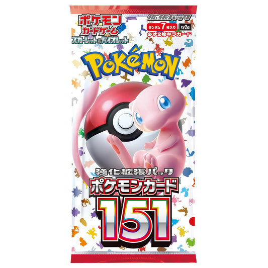 Pokemon TCG Scarlet & Violet 151 Booster Pack sv2a - 7 Cards, Japanese