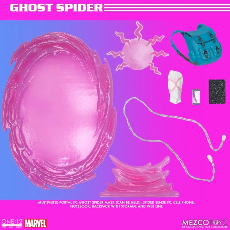 Marvel Comics Ghost Spider Spider-Gwen Action Figure - Mezco Toys - One:12 Collective