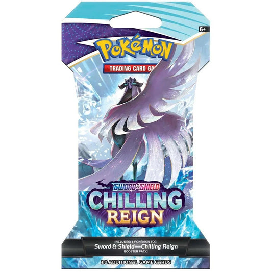 Pokemon Sword & Shield Chilling Reign Sleeved Booster Pack - 10 Cards
