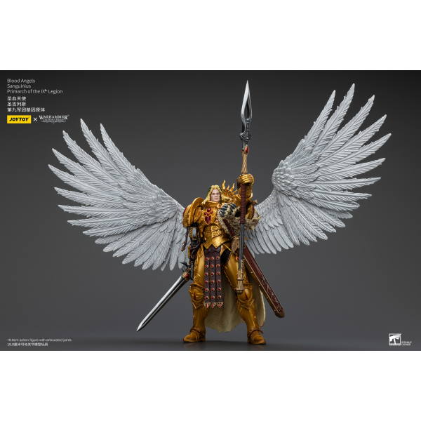 Warhammer 40K: The Horus Heresy Blood Angels Sanguinius Primarch of the IXth Legion 1/18 Action Figure - JOYTOY