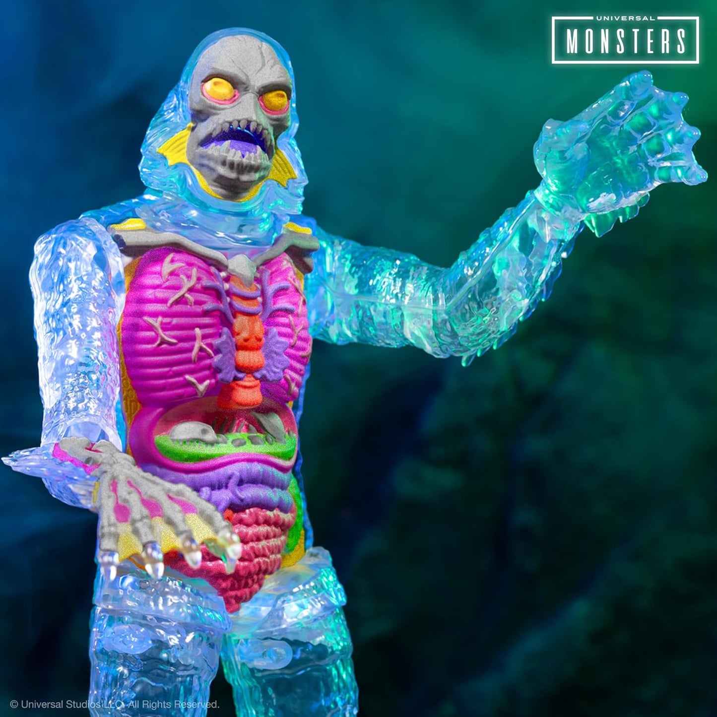 Universal Monsters Super Cyborg Creature from the Black Lagoon Clear Action Figure - Super7