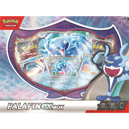 Pokémon TCG: Palafin ex Box - 4 Booster Packs, Foil Promo & More!