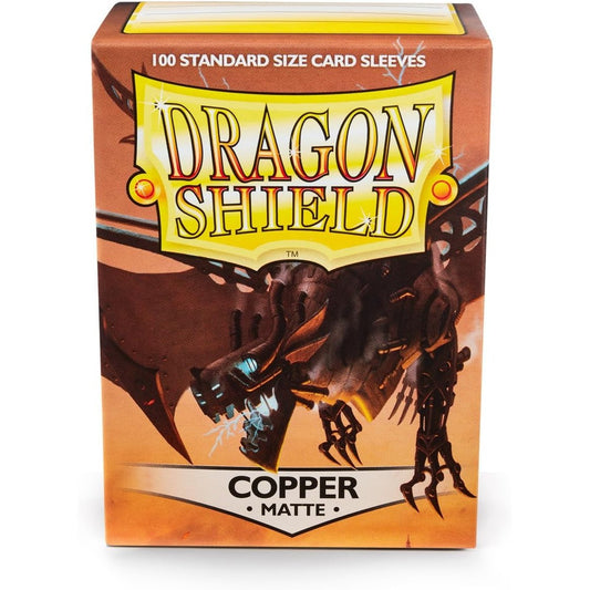 Dragon Shield Matte TCG Card Sleeves - Copper, 100 Count, Standard Size - Arcane Tinmen