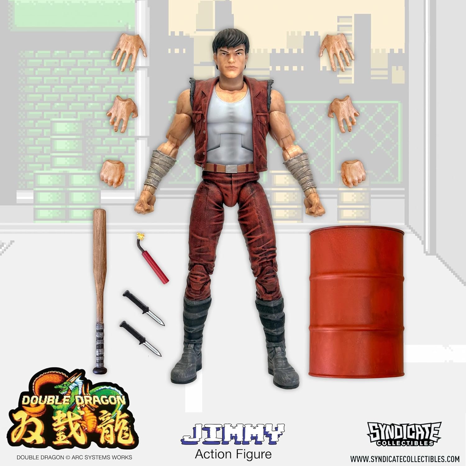 Double Dragon Jimmy Lee Action Figure - Syndicate Collectibles
