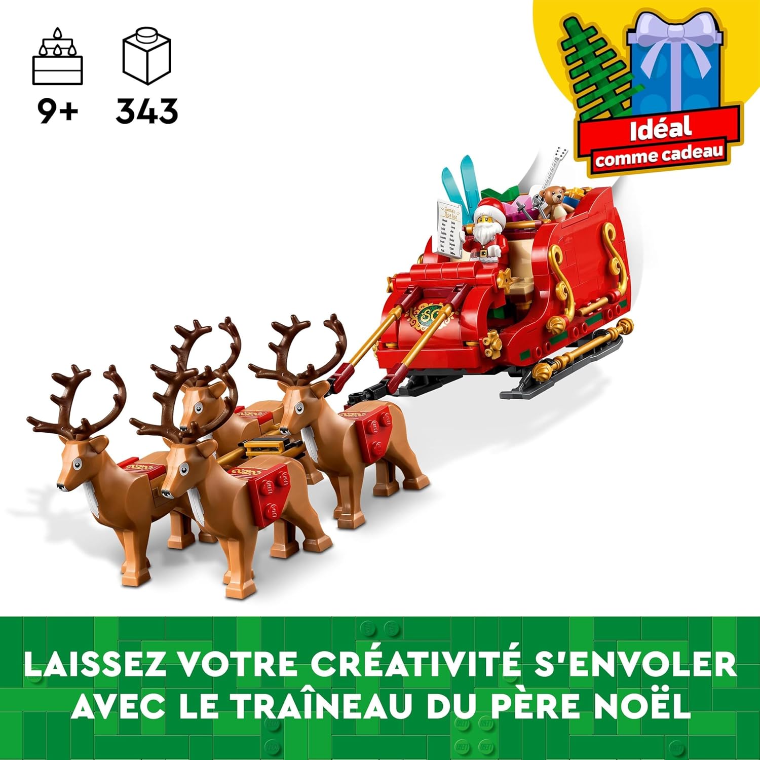 LEGO Santa's Sleigh Christmas Building Toy - LEGO #40499