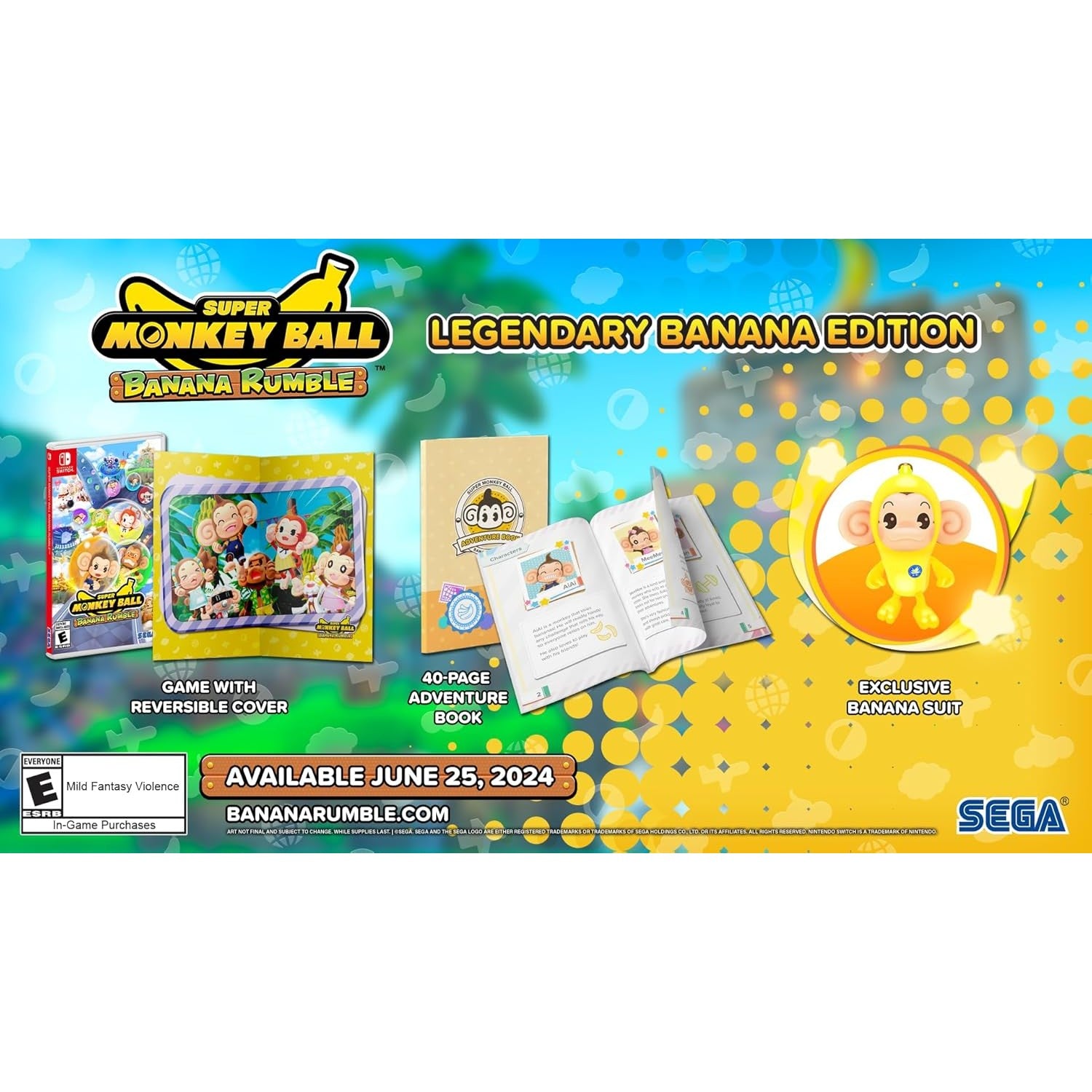 Super Monkey Ball Banana Rumble Launch Edition - Nintendo Switch - SEGA