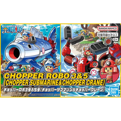 One Piece Chopper Robo 03 Chopper Submarine & 05 Chopper Crane Model Kit Set - Bandai Spirits