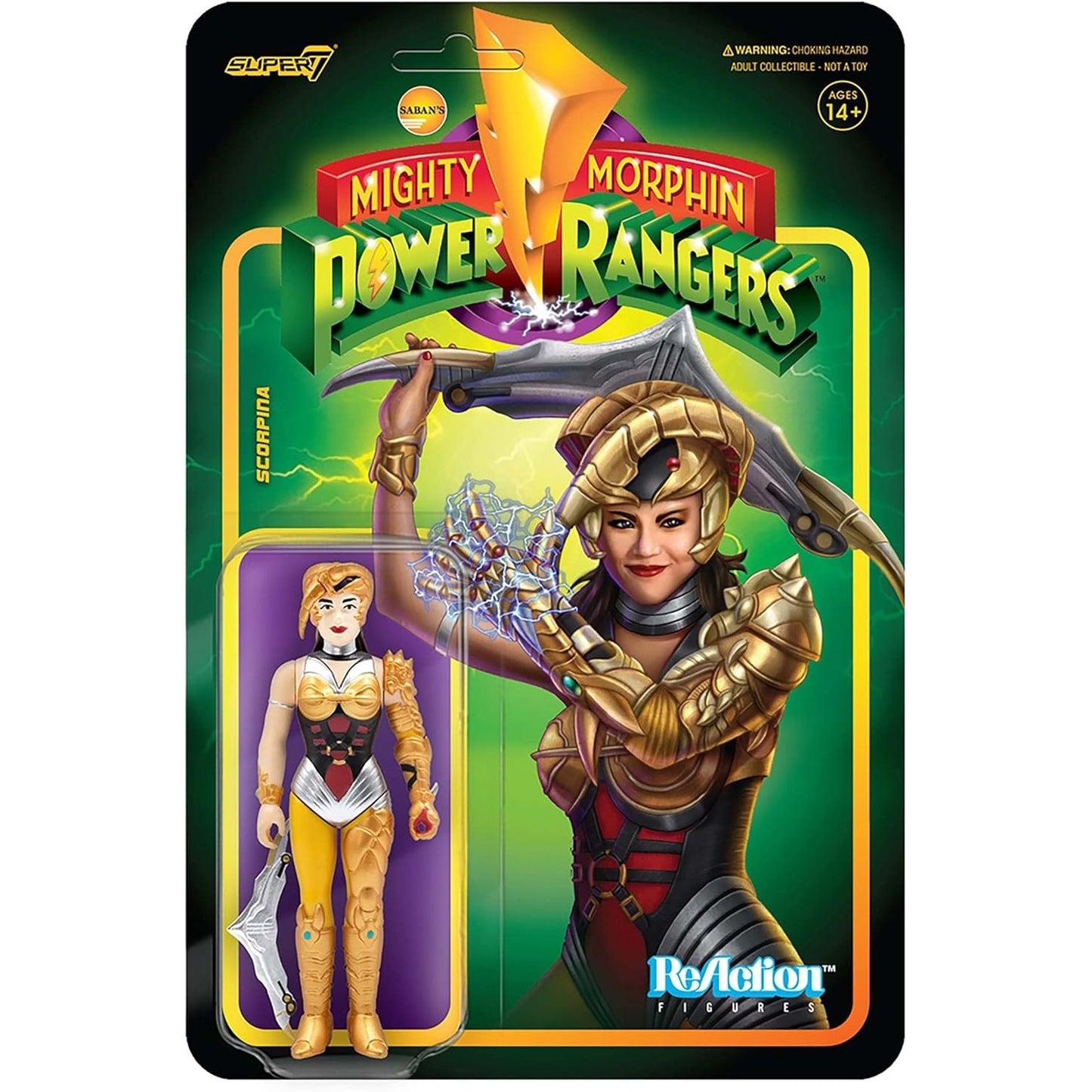 Mighty Morphin Power Rangers Scorpina Figure - Super7 - ReAction