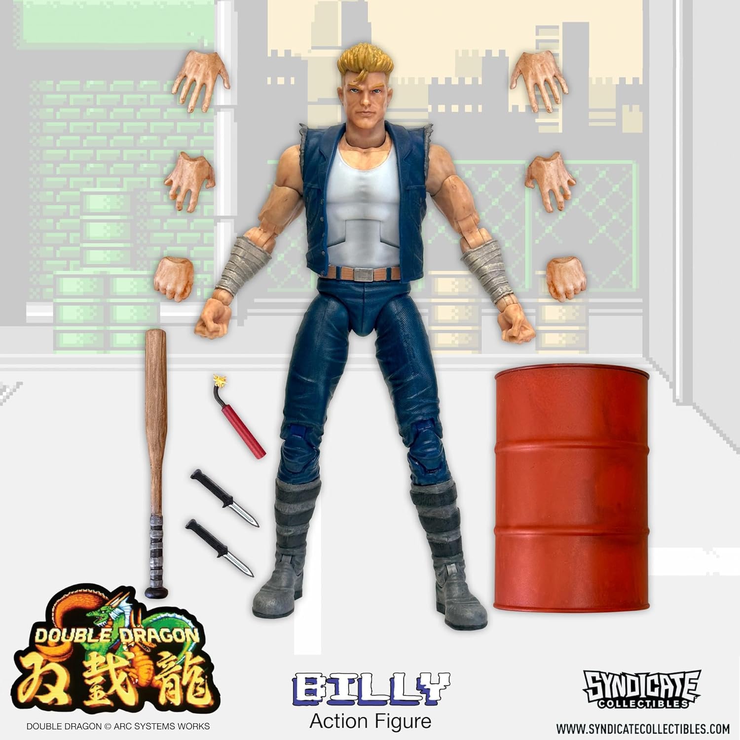 Double Dragon Billy Lee Action Figure - Syndicate Collectibles