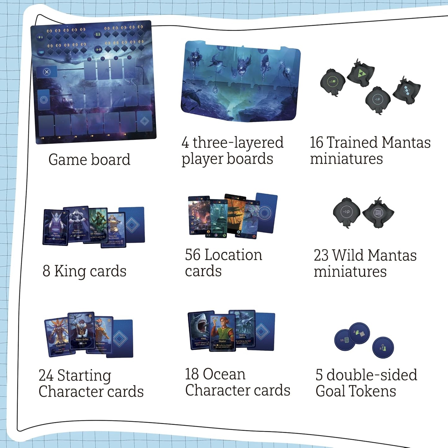 Aquatica Diving Strategy Board Game - Arcane Wonders