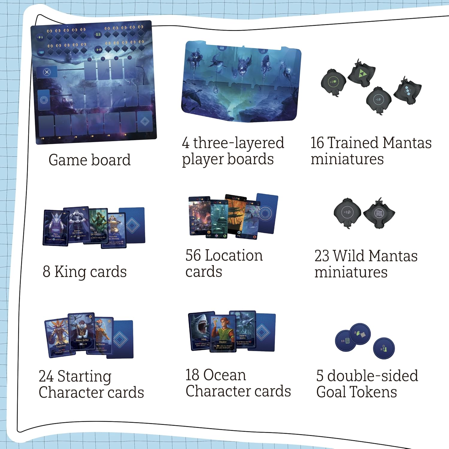 Aquatica Diving Strategy Board Game - Arcane Wonders