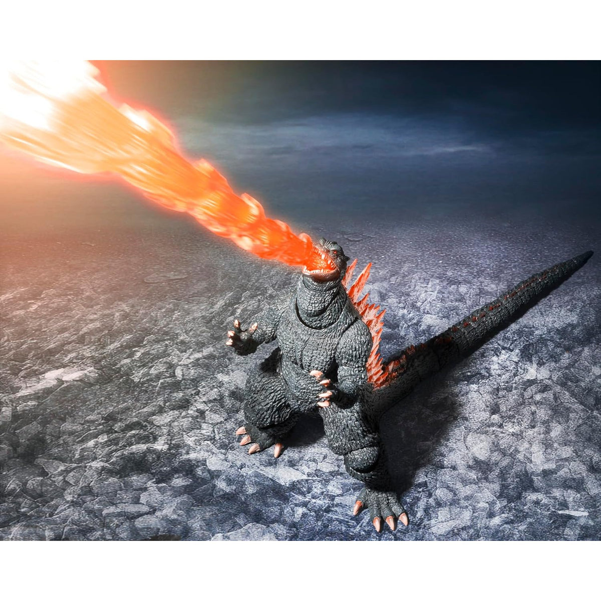 Godzilla: Final Wars Godzilla (2004) Radiation Heat Ray Ver. & New Gotengo Action Figure Set - Tamashii Nations - S.H.MonsterArts