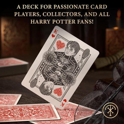 Harry Potter Gryffindor Red Foil Playing Cards - Theory11