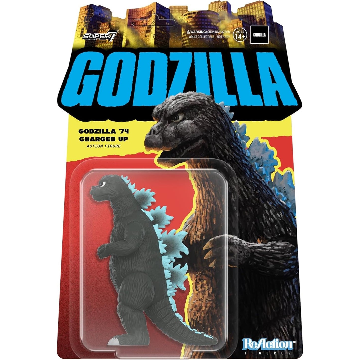 Godzilla vs. Mechagodzilla 1974 Godzilla '74 Charged Up Action Figure - Toho, Super7 - ReAction, Wave 6