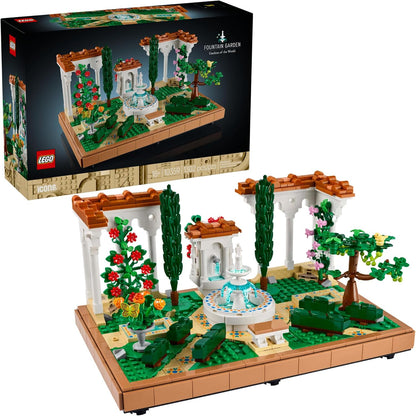LEGO Icons Fountain Garden Display Building Set - LEGO #10359