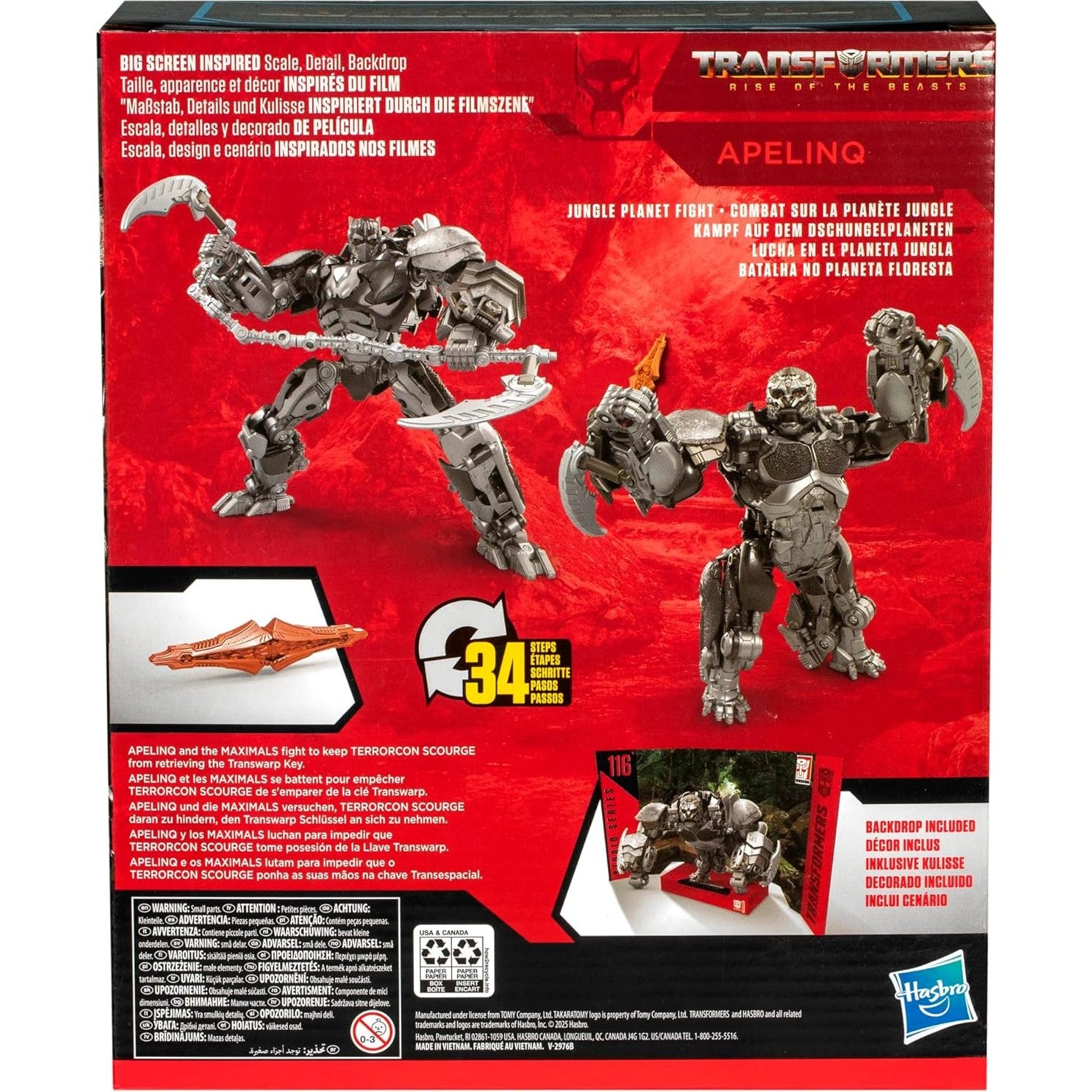 Transformers: Rise of the Beasts 118 Leader Class Apelinq Action Figure - Takara Tomy, Hasbro - Studio Series