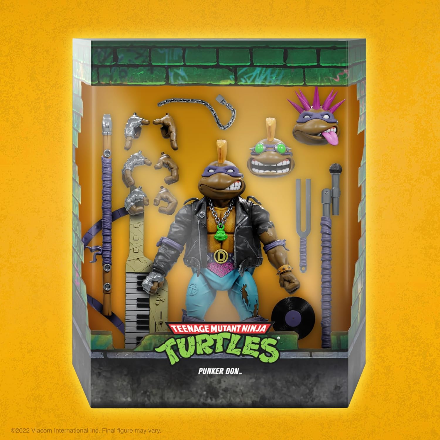 Teenage Mutant Ninja Turtles Punker Don Donatello Action Figure - Super7 ULTIMATES!