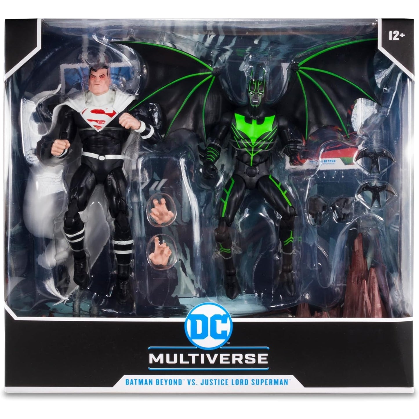 DC Multiverse Batman Beyond vs. Justice Lord Superman Action Figure Set - McFarlane Toys