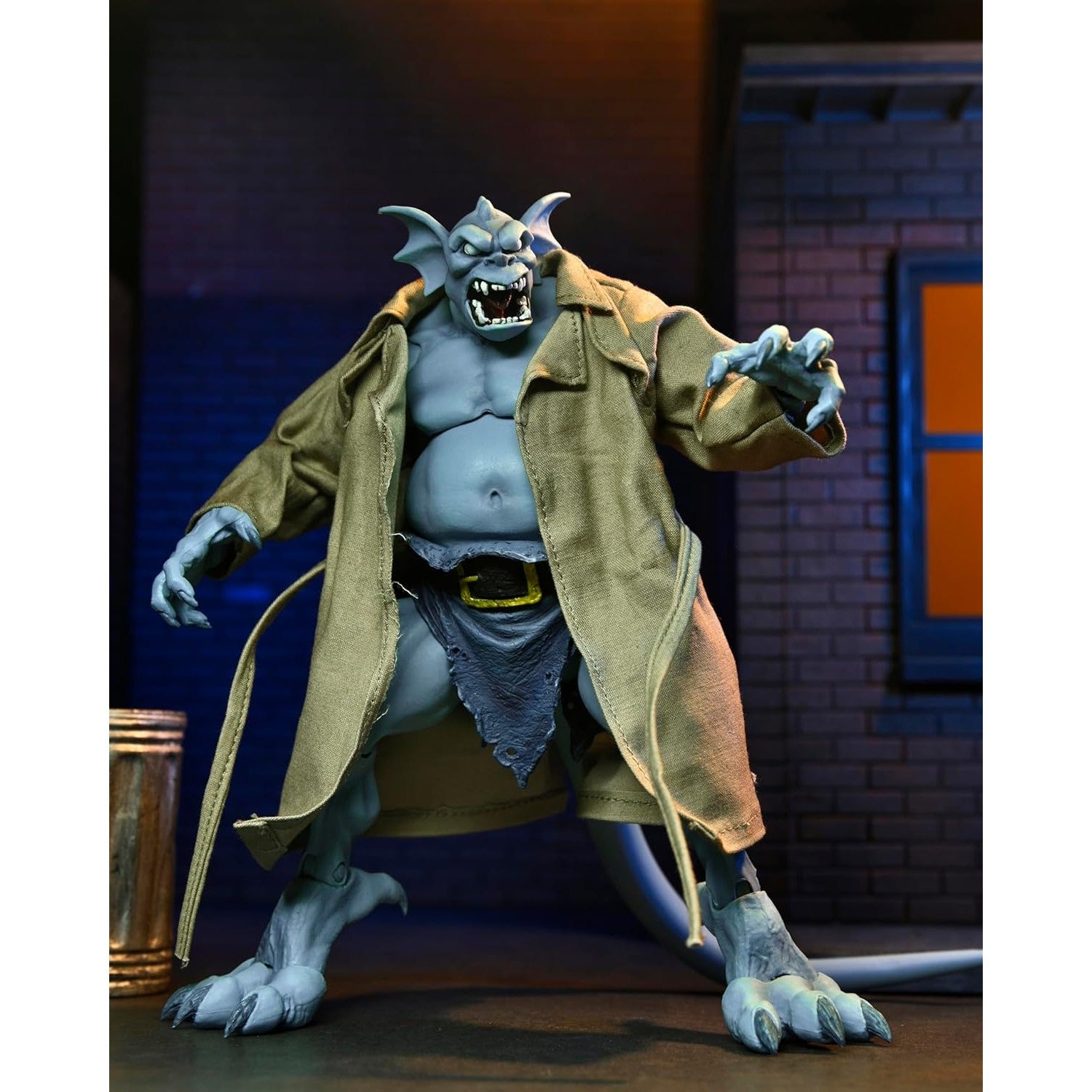 Gargoyles Detective Broadway "Silver Falcon" Closed Wings Action Figure - NECA, Disney