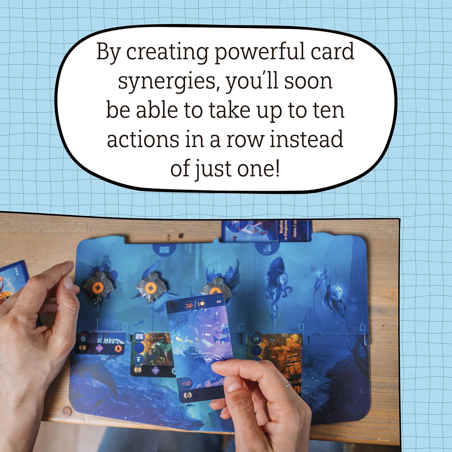 Aquatica Diving Strategy Board Game - Arcane Wonders