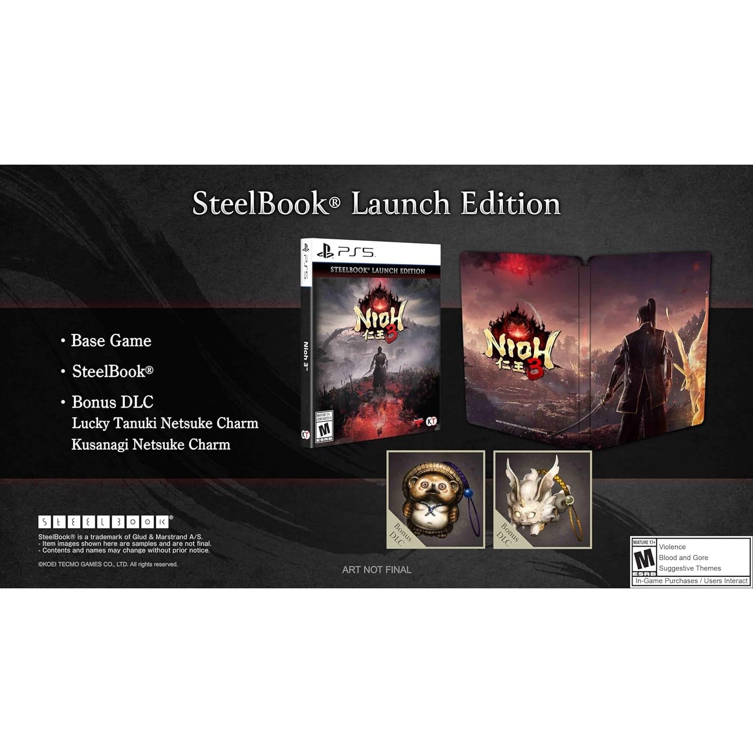 Nioh 3 Steelbook Launch Edition - PlayStation 5 - Tecmo Koei