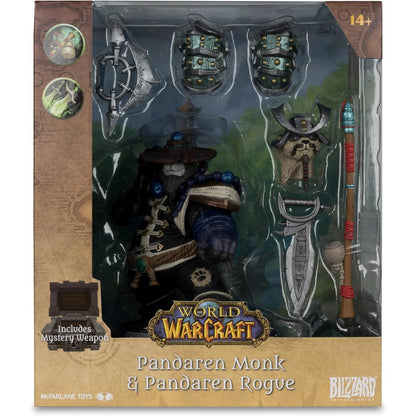 World of Warcraft Pandaren Monk & Rogue 1/12 Scale Figure - McFarlane Toys Wave 2