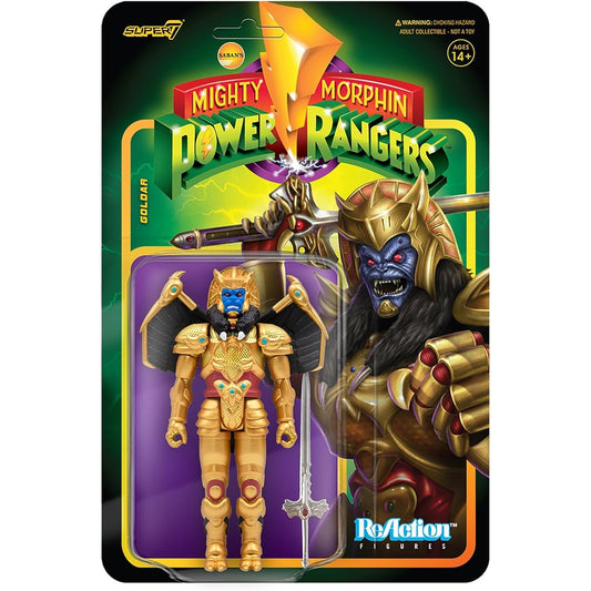 Mighty Morphin Power Rangers Goldar Figure - Super7 - ReAction: Ultimates
