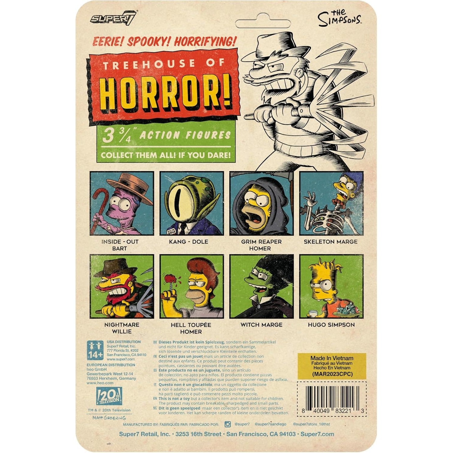 The Simpsons Witch Marge Action Figure - Super7 - ReAction Wave4