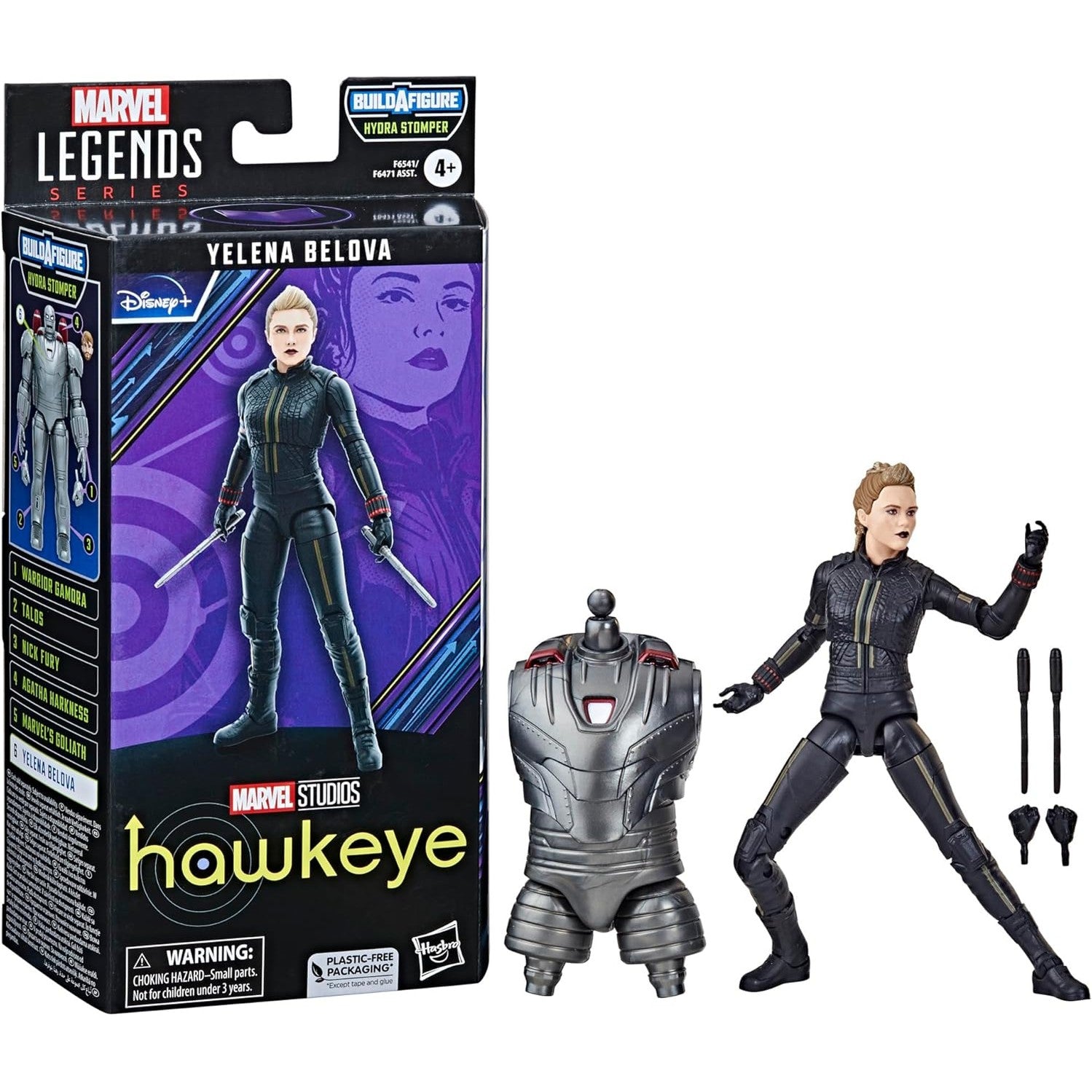 Hawkeye Yelena Belova Action Figure Hydra Stomper BAF - Hasbro - Marvel Legends