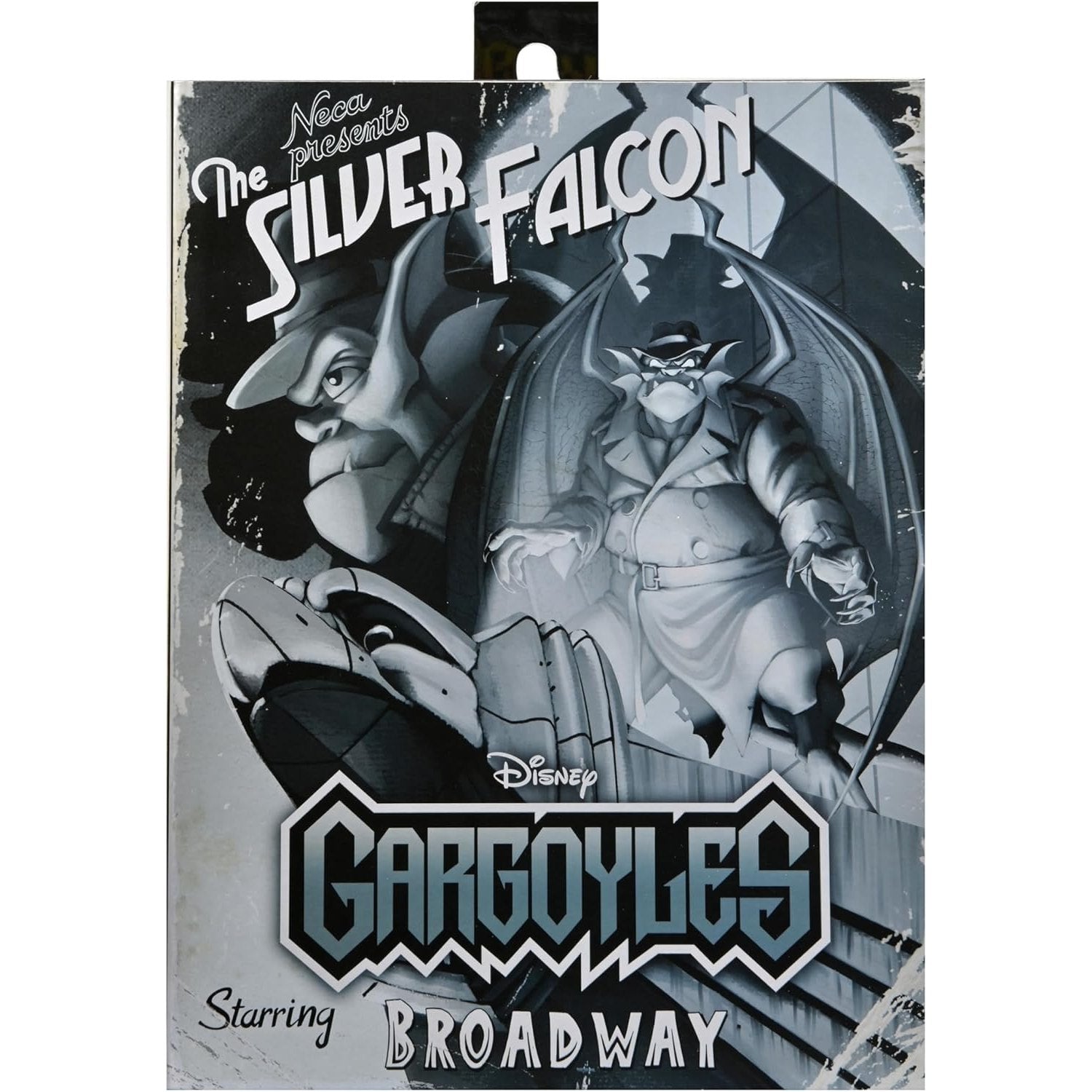 Gargoyles Detective Broadway "Silver Falcon" Closed Wings Action Figure - NECA, Disney