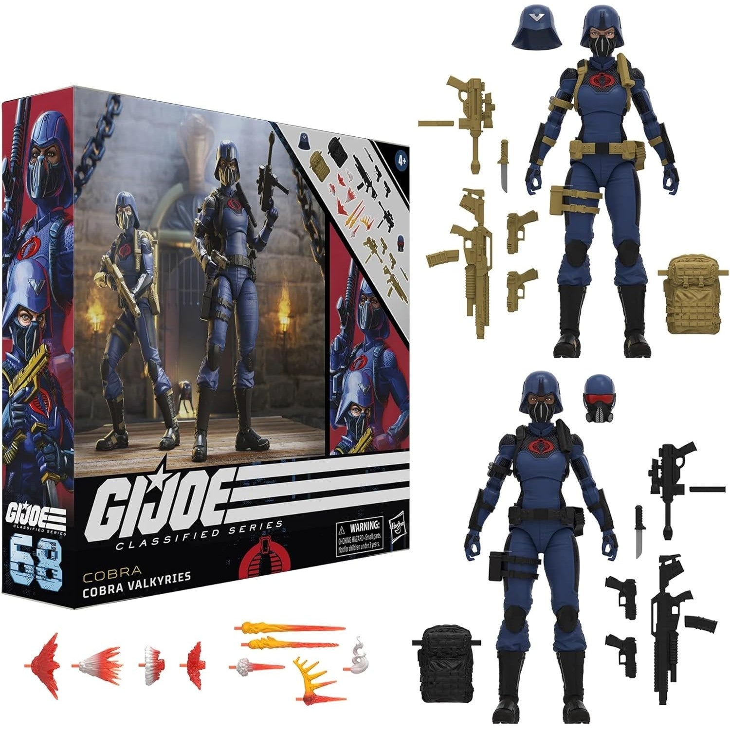 G.I. Joe Cobra Valkyries Action Figure Set - Hasbro Pulse Exclusive - Classified Series #68