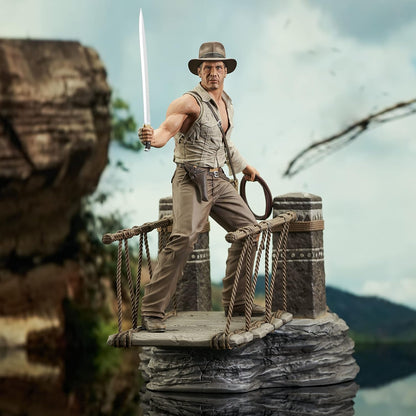 Indiana Jones and the Temple of Doom Bridge Escape Deluxe Statue Figure - Diamond Select Toys - Gallery Diorama