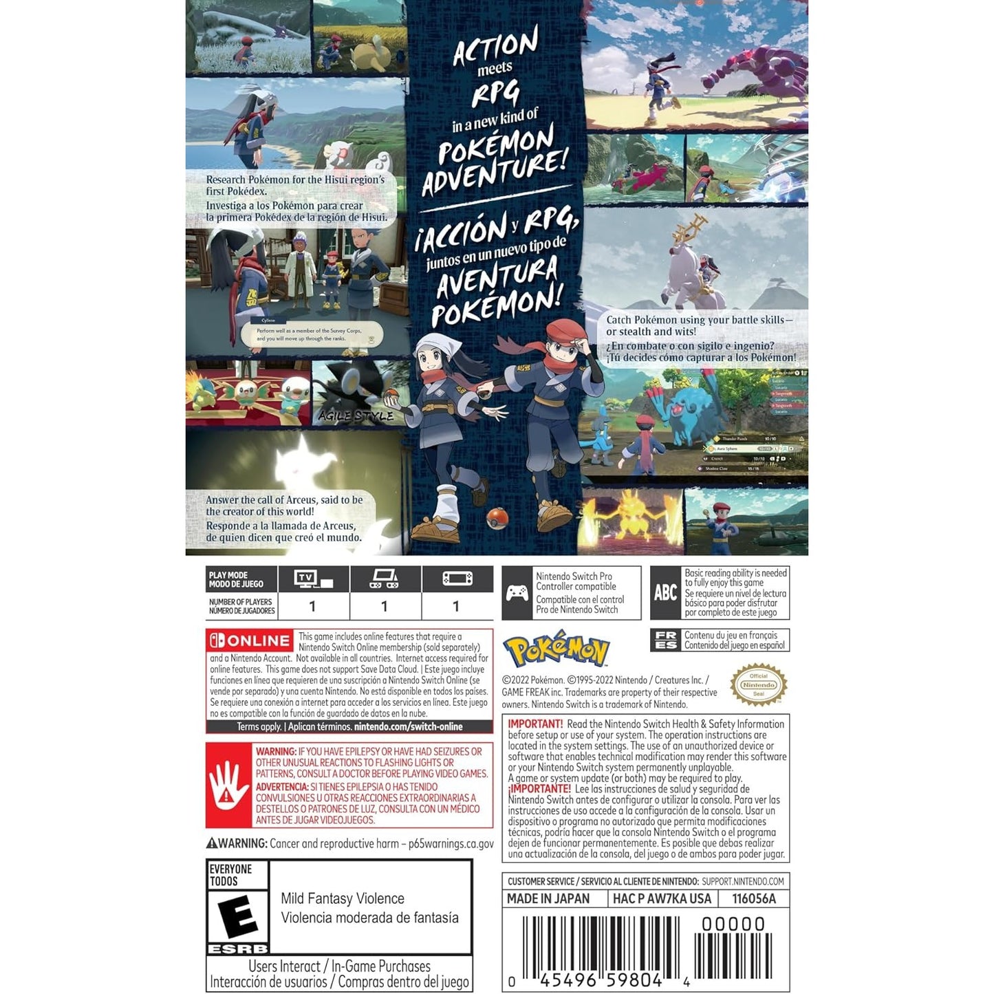 Pokémon Legends: Arceus - Nintendo Switch - Nintendo