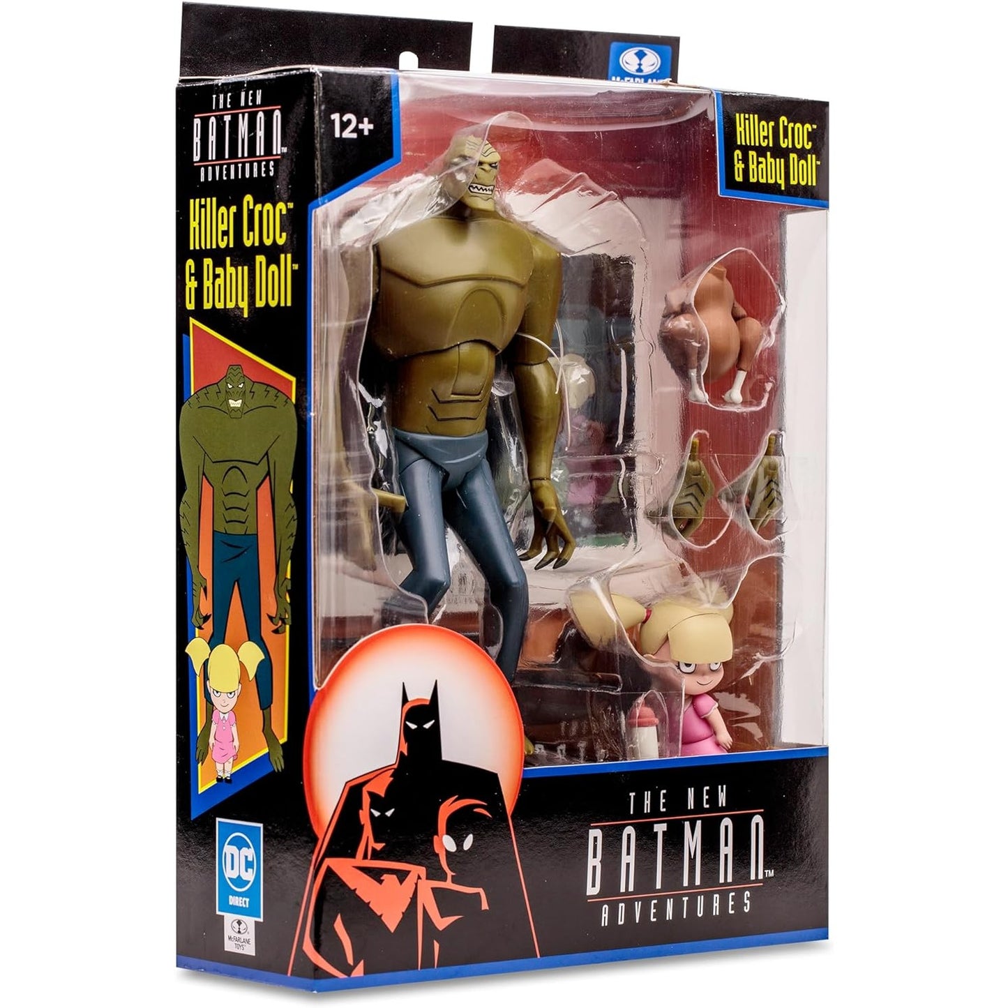 The New Batman Adventures Killer Croc and Baby Doll Action Figure 2-Pack Set - McFarlane Toys, DC Direct - Wave 1