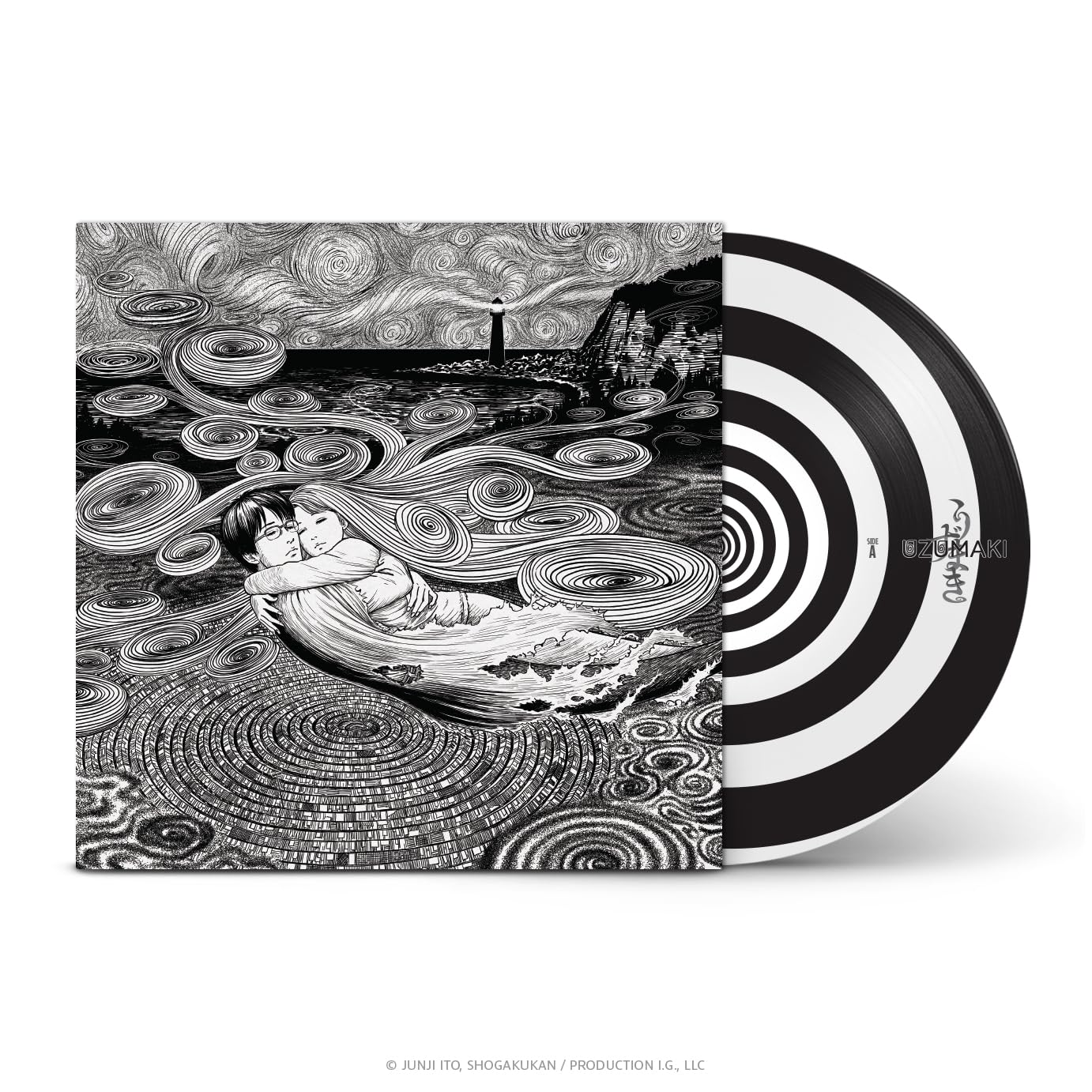 Uzumaki Original Anime Series Soundtrack by Colin Stetson - LP Record Milan, 180g, B&W Spiral Vinyl