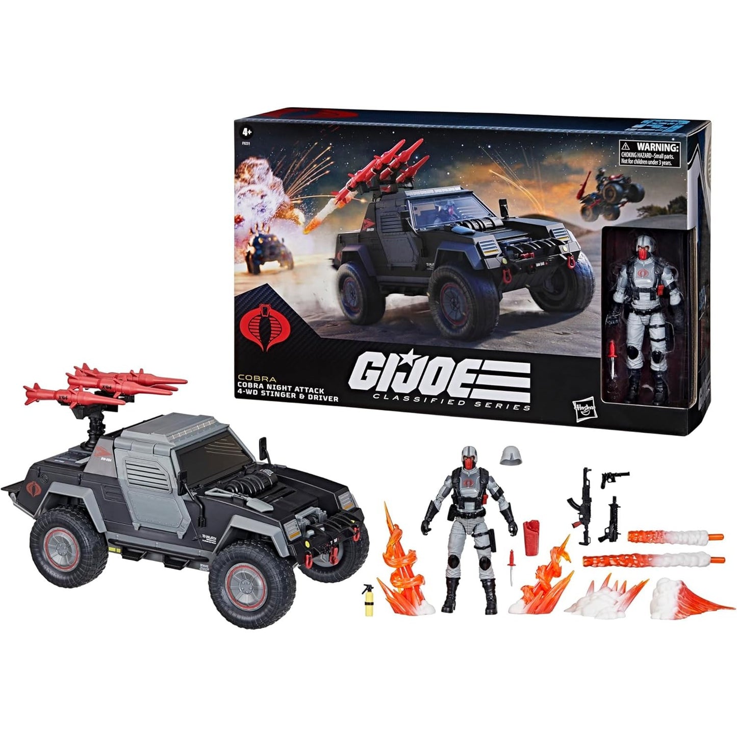 GIJOE Classified Cobra Night Attack 4-WD Stinger & Driver