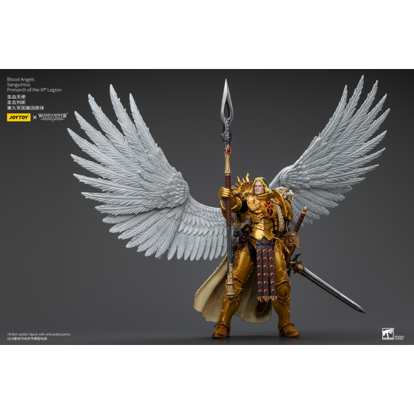 Warhammer 40K: The Horus Heresy Blood Angels Sanguinius Primarch of the IXth Legion 1/18 Action Figure - JOYTOY