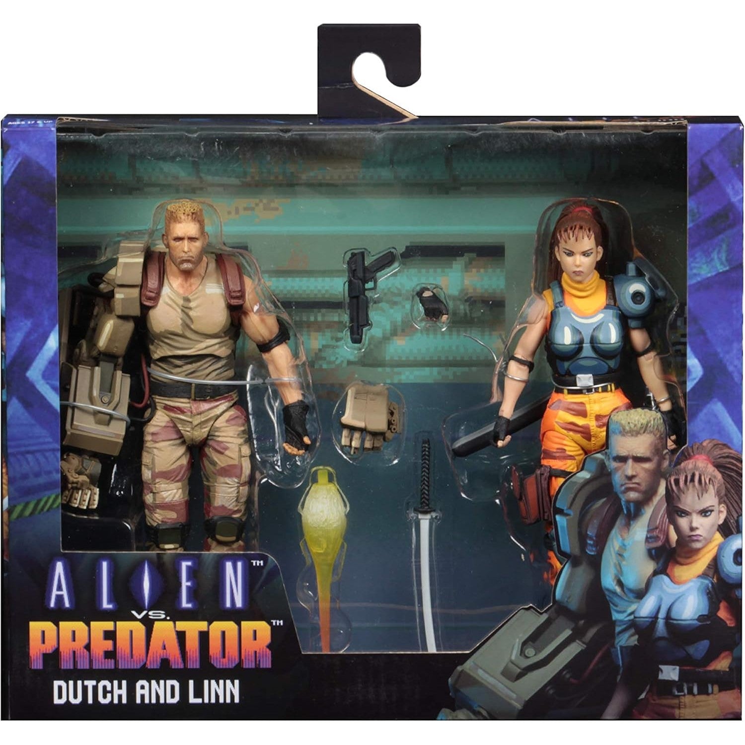 Alien vs Predator Dutch and Linn (Arcade Game Ver.) Action Figure