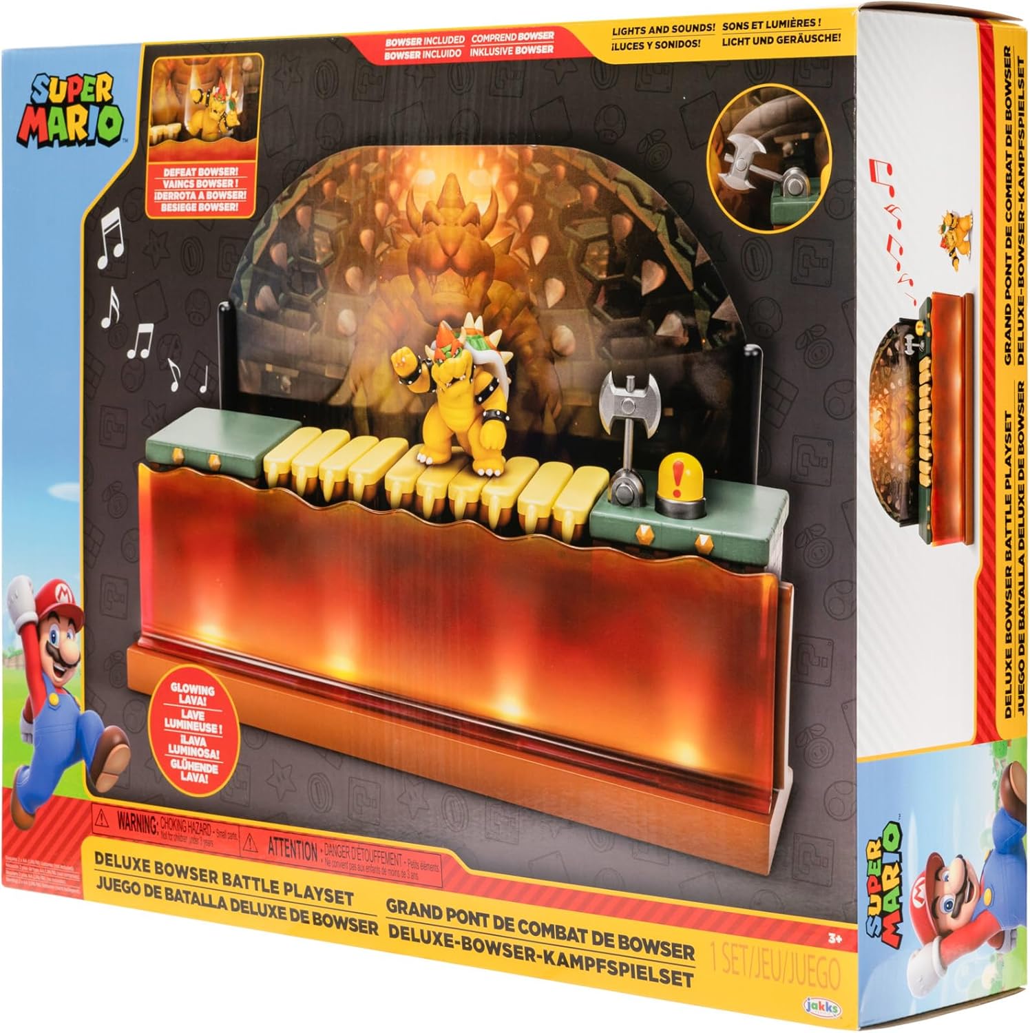 World of Nintendo Deluxe Bowser Battle Playset - Jakks Pacific