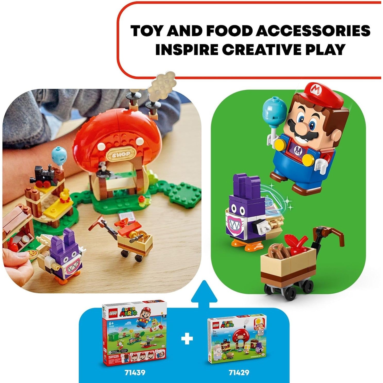 LEGO Super Mario Buildable Game Nabbit at Toad's Shop Expansion Set - LEGO #71429