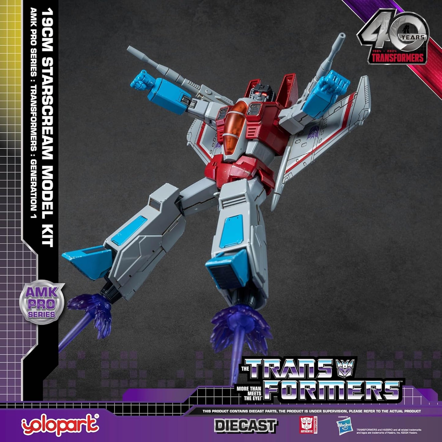 Transformers G1 Starscream 7.5" Figure Model Kit - YOLOPARK - AMK Pro Series