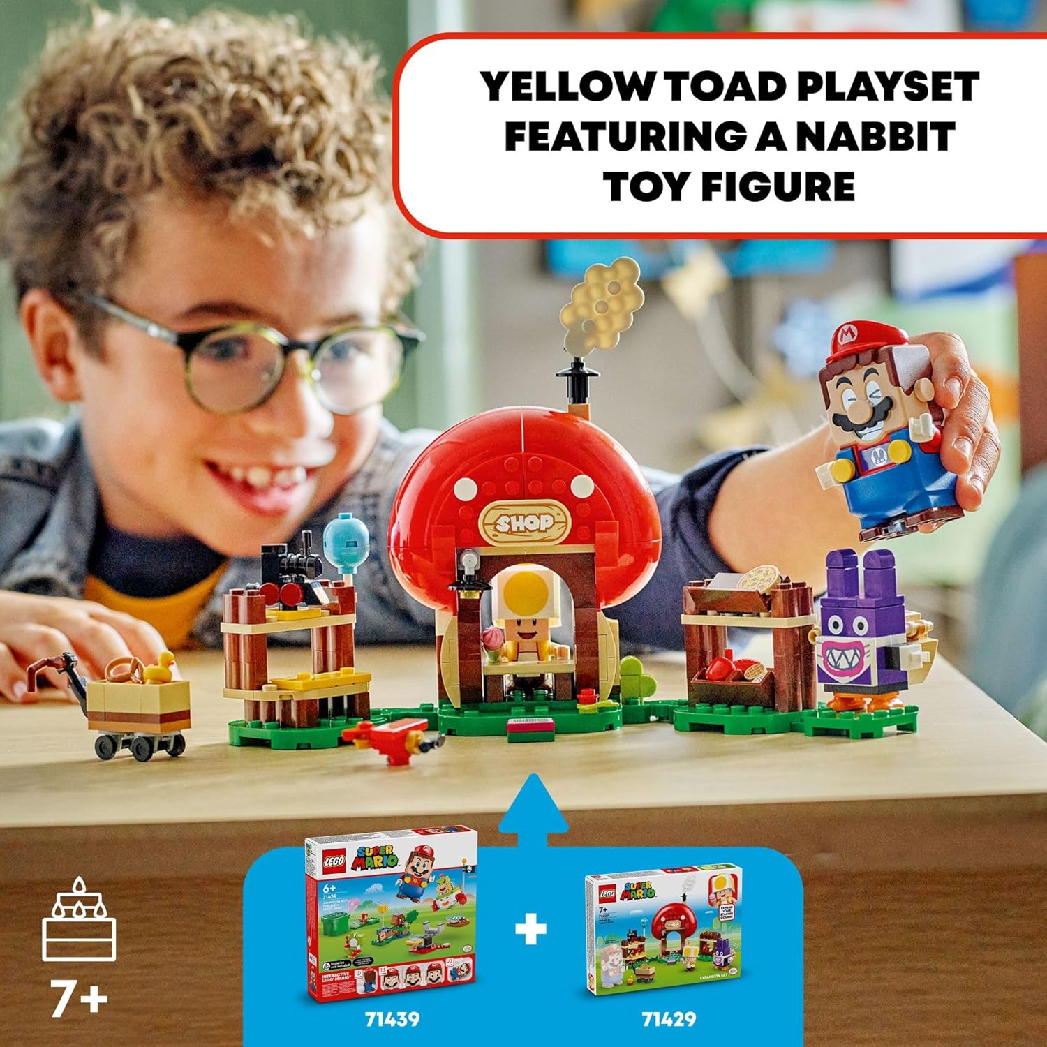 LEGO Super Mario Buildable Game Nabbit at Toad's Shop Expansion Set - LEGO #71429