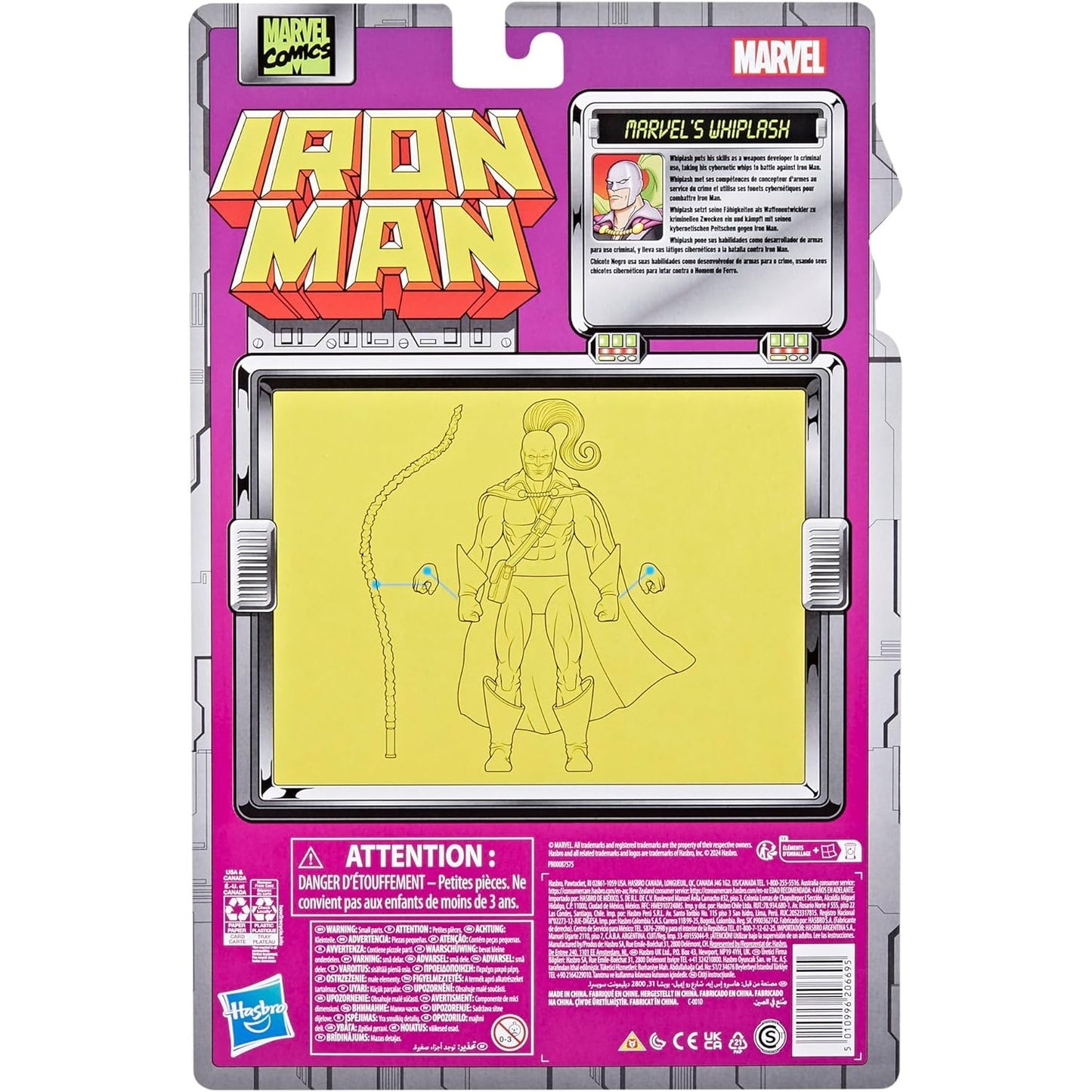 Iron Man Whiplash Action Figure - Hasbro - Marvel Legends: Retro Collection