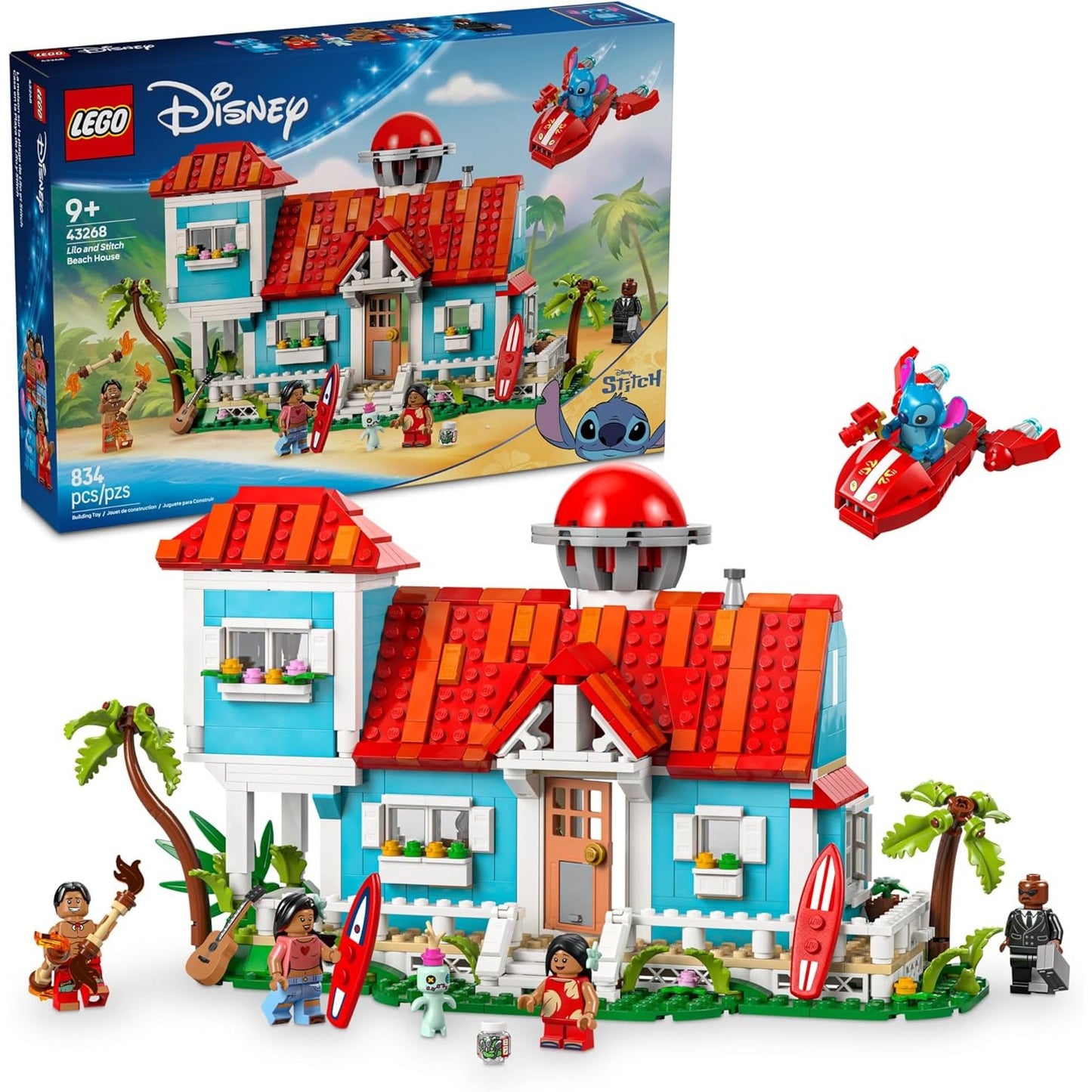Disney's Lilo and Stitch Beach House Building Toy - LEGO #43268