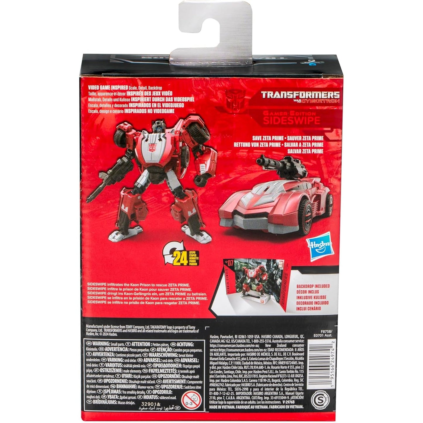 Transformers: War for Cybertron Deluxe Class Sideswipe Action Figure - Takara Tomy, Hasbro - Studio Series Gamer Edition #07