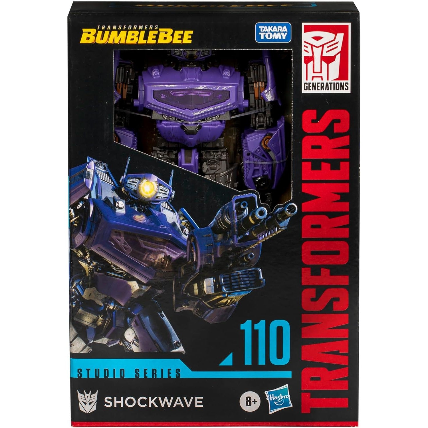 Transformers: Bumblebee Voyager Class Shockwave Action Figure - Takara Tomy, Hasbro Studio Series #110