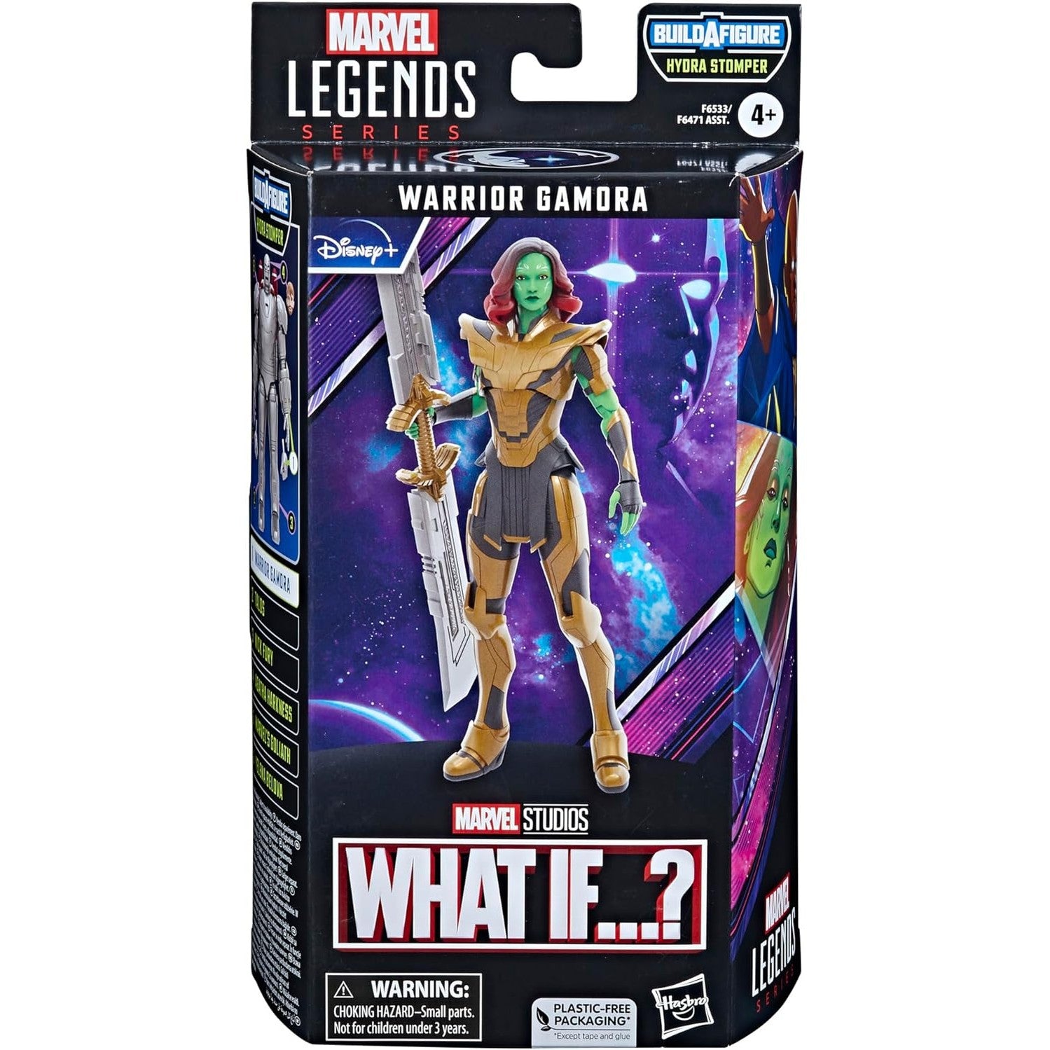What If...? Warrior Gamora Action Figure Hydra Stomper BAF - Hasbro - Marvel Legends