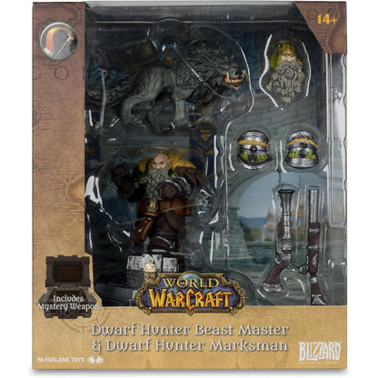 World of Warcraft Dwarf Hunter Beast Master & Marksman 1/12 Scale Figure - McFarlane Toys Wave 2