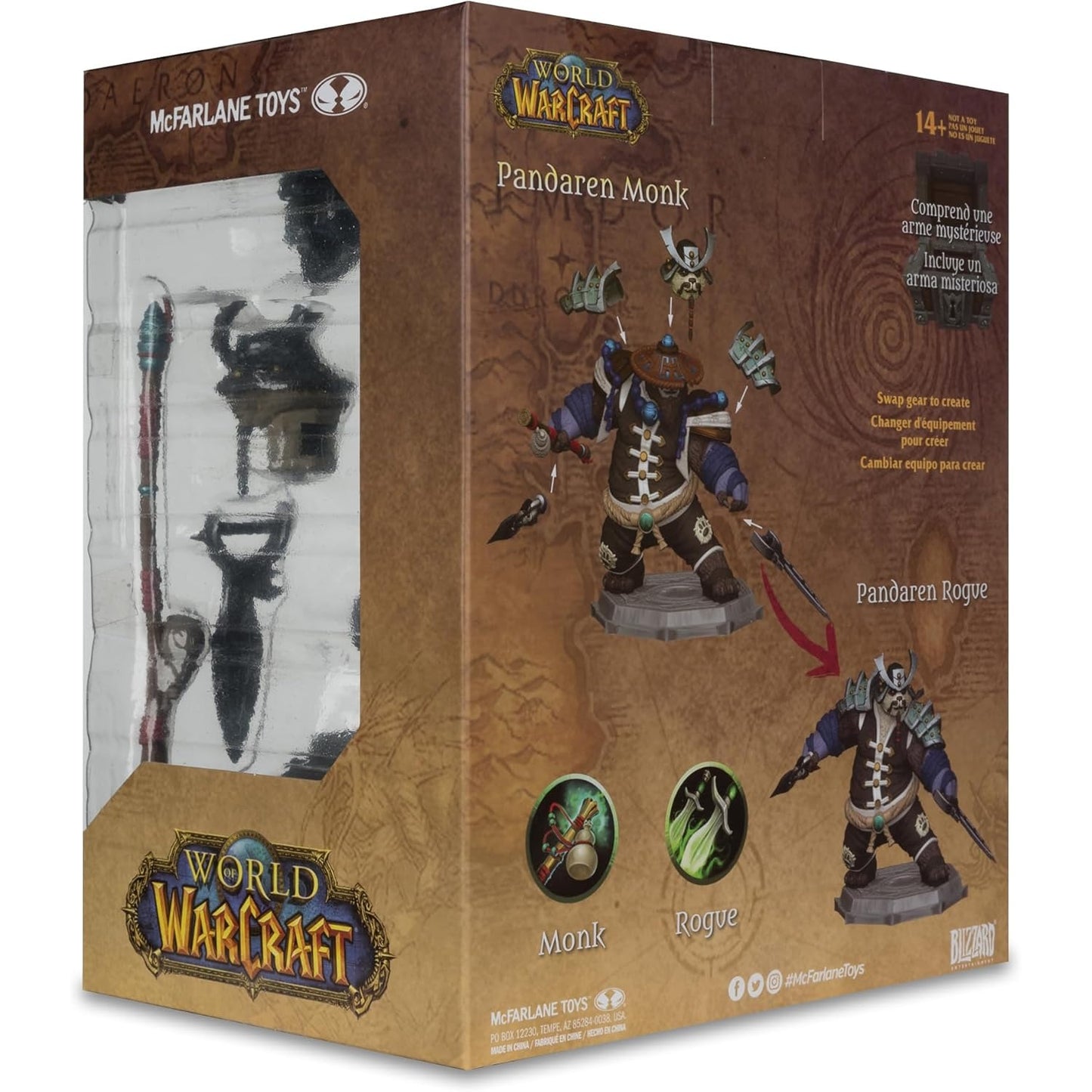 World of Warcraft Pandaren Monk & Rogue 1/12 Scale Figure - McFarlane Toys Wave 2