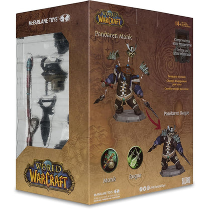 World of Warcraft Pandaren Monk & Rogue 1/12 Scale Figure - McFarlane Toys Wave 2